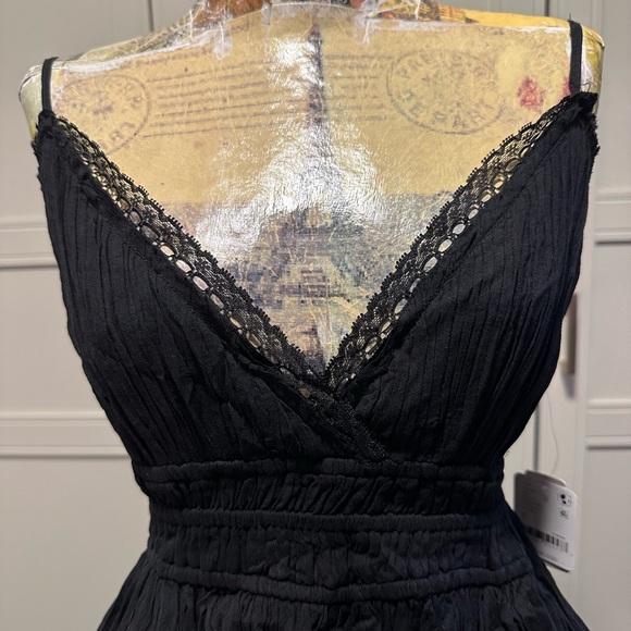 Free People Delia Slip Dress Black S - Picture 3 of 9
